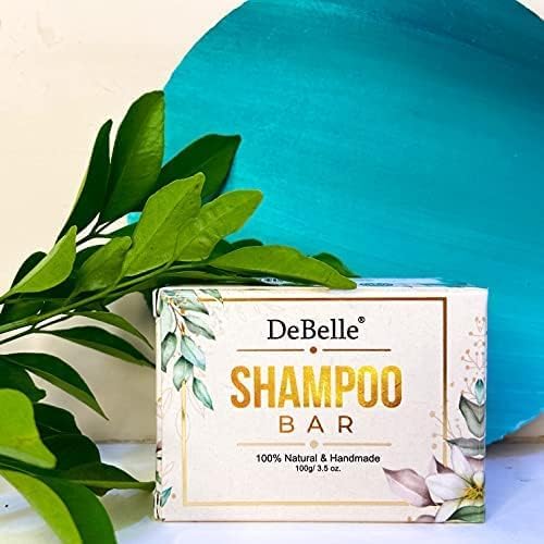 DeBelle Hair Shampoo Soap Cold Processed Handmade Shampoo Bar| Dry, Frizzy, Curly or Wavy Hair | Nourishes & Maintains Growth | 100% Natural, Sulphate & Paraben Free-100 Gm - Image 2