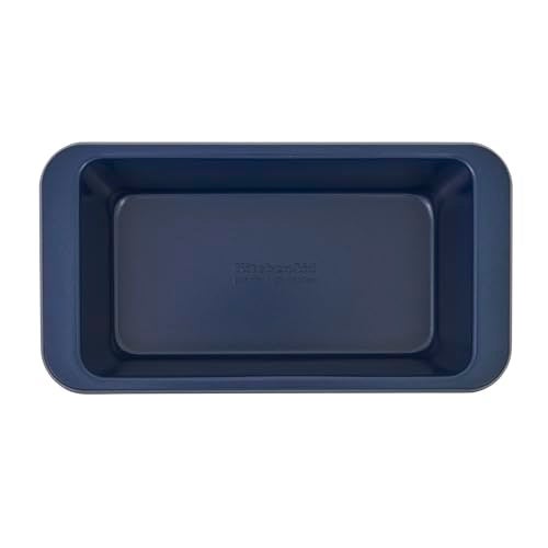 KitchenAid Nonstick Aluminized Steel Loaf Pan Dishwasher Safe 9 x 5 Inch Ink Blue - Image 1
