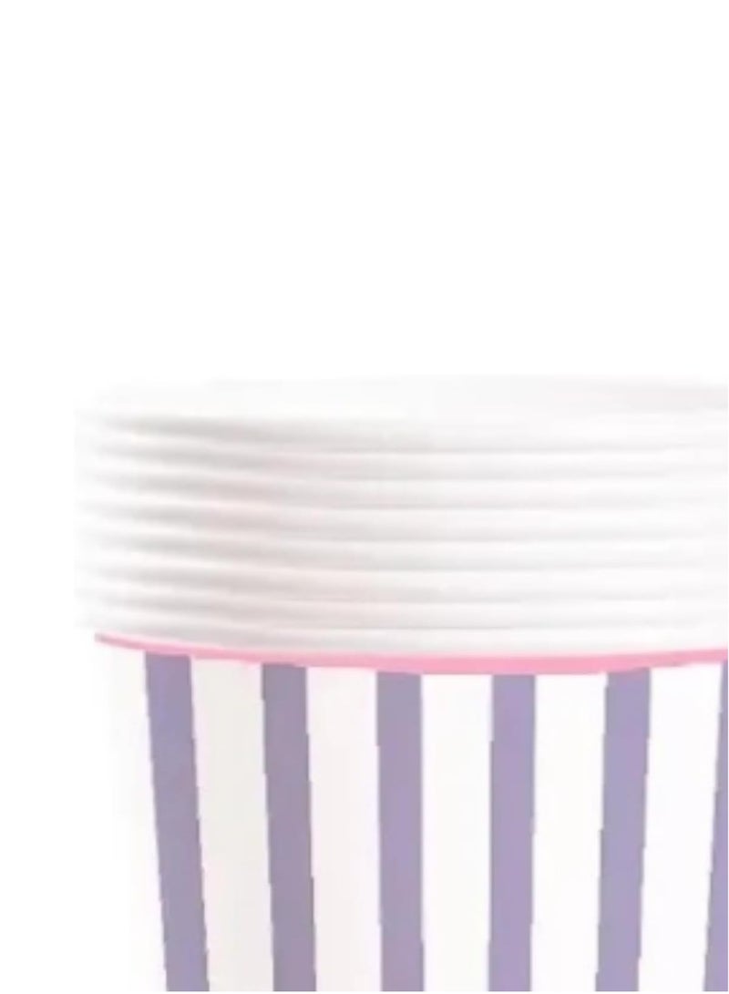 ThePartyPopper Purple 8 Pieces Easter Paper Cups Disposable Paper Cups - Image 2