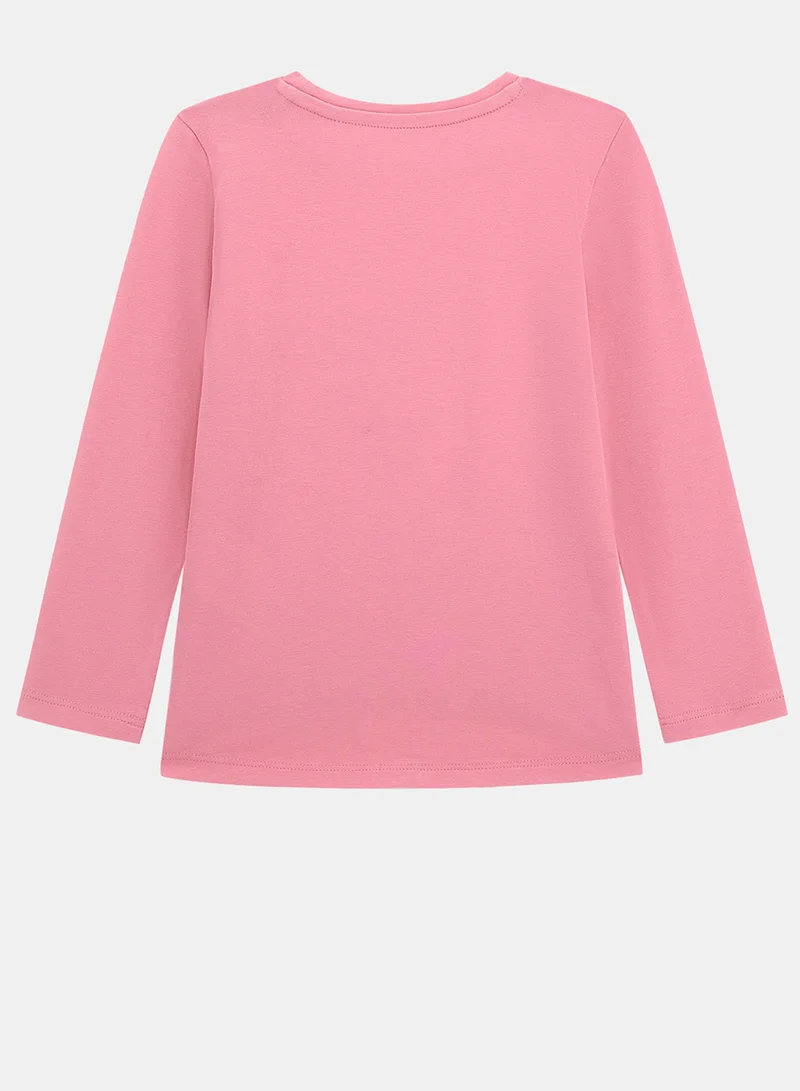 جس Kids Graphic Crew Neck T-Shirt