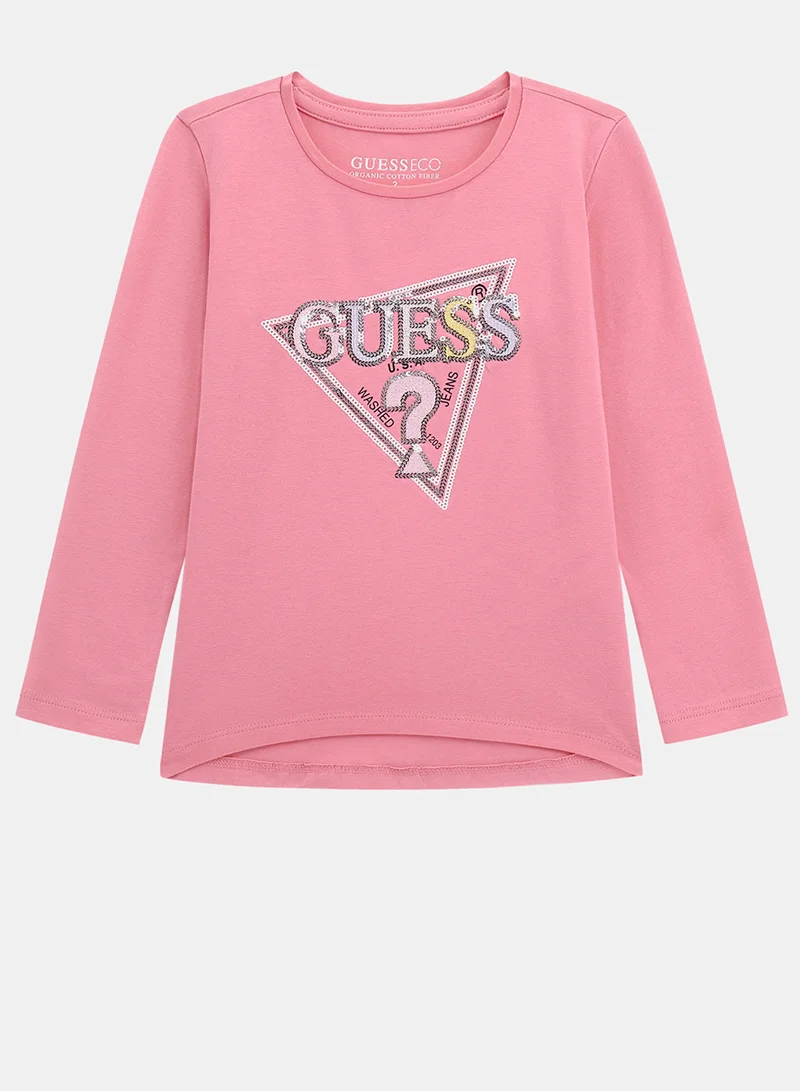 جس Kids Graphic Crew Neck T-Shirt