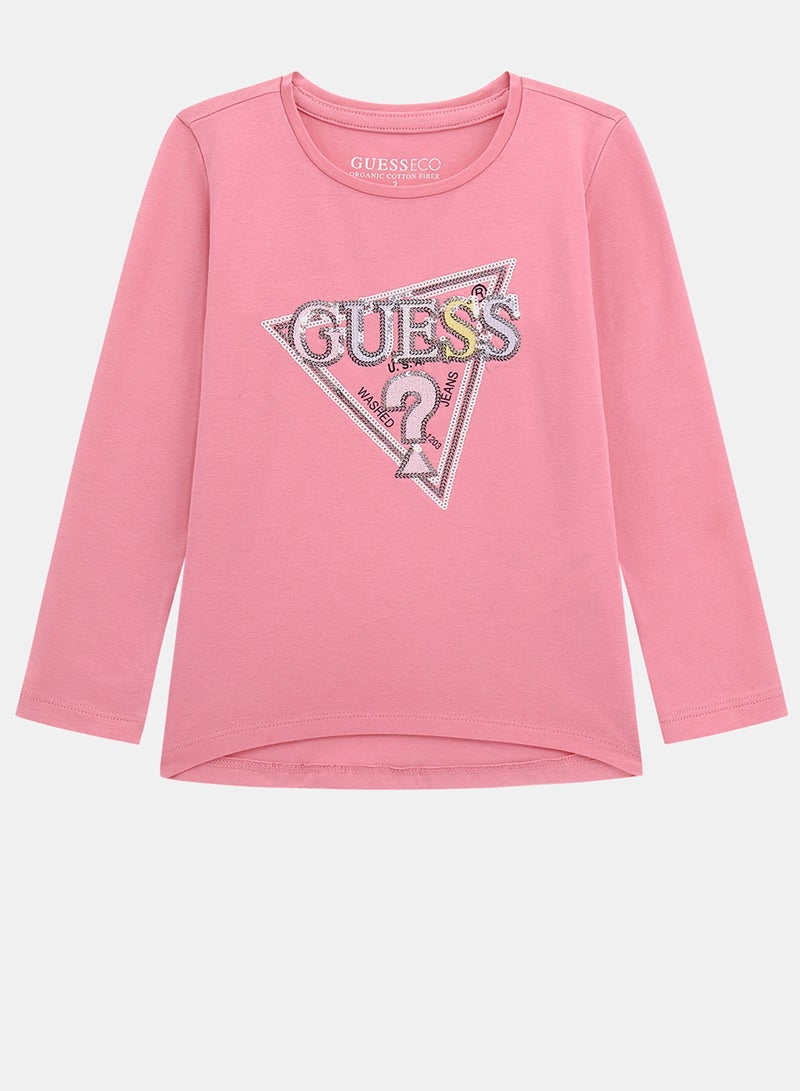GUESS Kids Graphic Crew Neck T-Shirt - Image 1