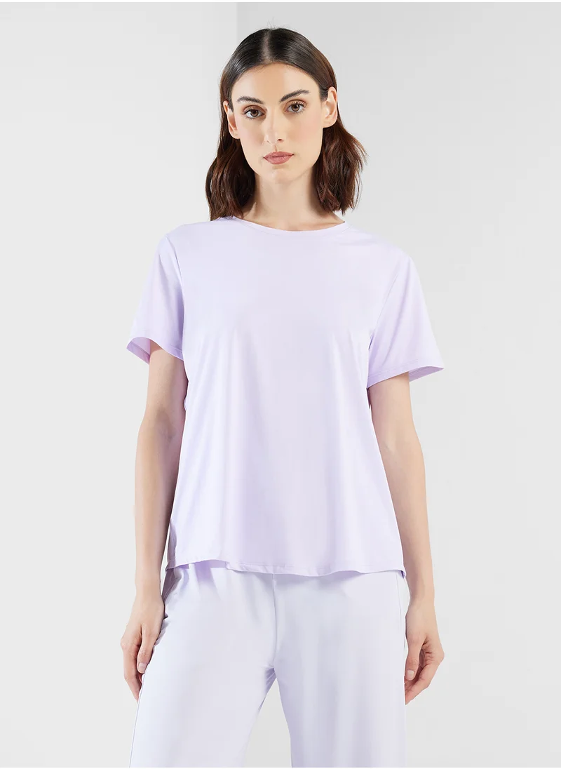 فورورد Relaxed T-Shirt With Back Slit