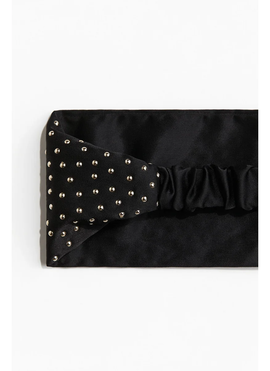 H&M Studded Satin Hairband