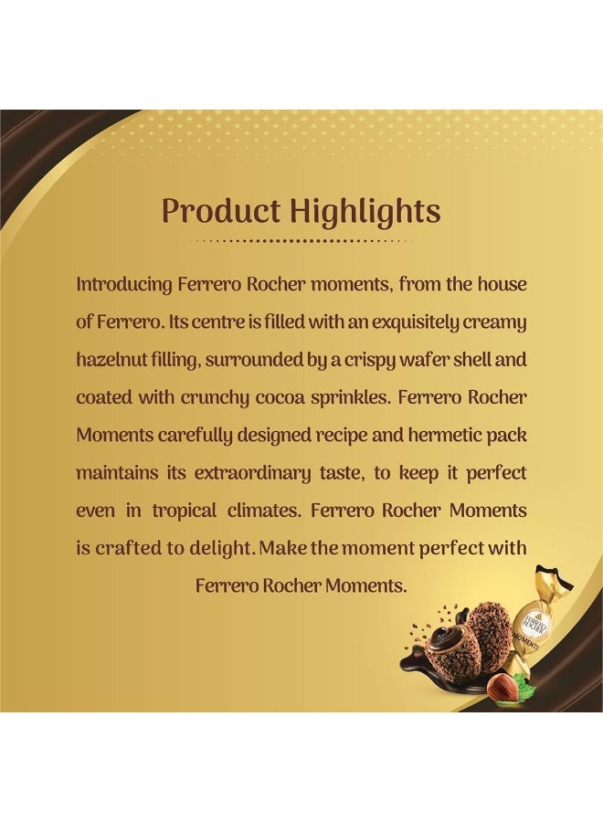 Ferrero Rocher Moments Chocolates, Crunchy Delight with Cocoa and Hazelnut Cream, 32 Pieces, 185.6 g - Image 3