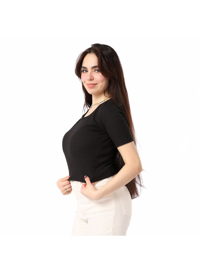 Coctail 2562-basic top-black - Image 4