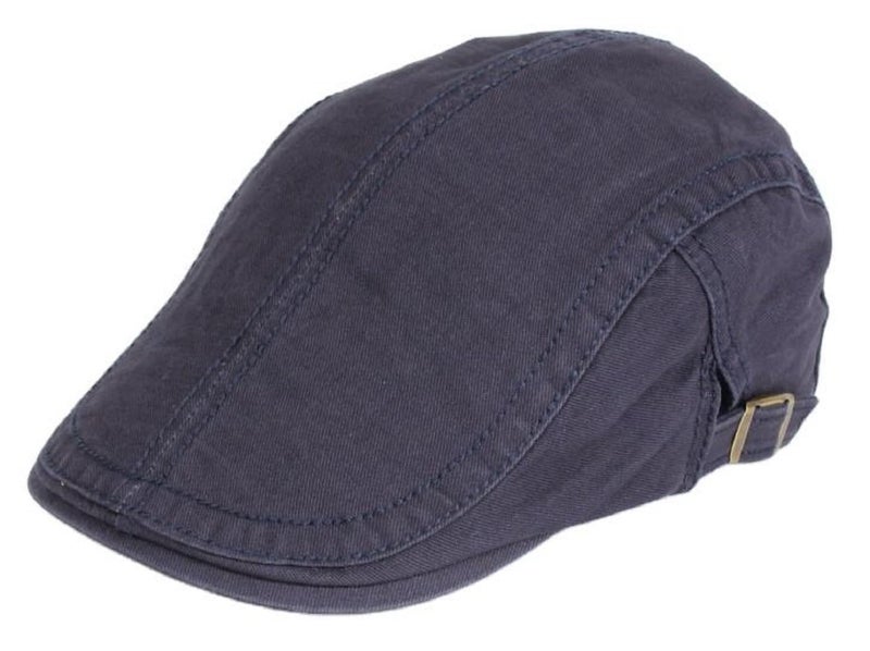 Zacharias Men's 100% Cotton Beret Golf Cap A7-01 (Pack of 1) (Dark Grey) - Image 1