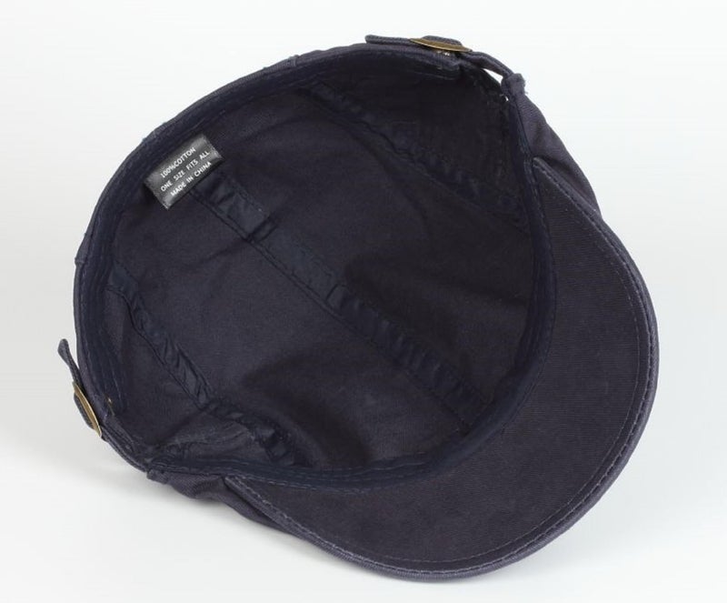 Zacharias Men's 100% Cotton Beret Golf Cap A7-01 (Pack of 1) (Dark Grey) - Image 5