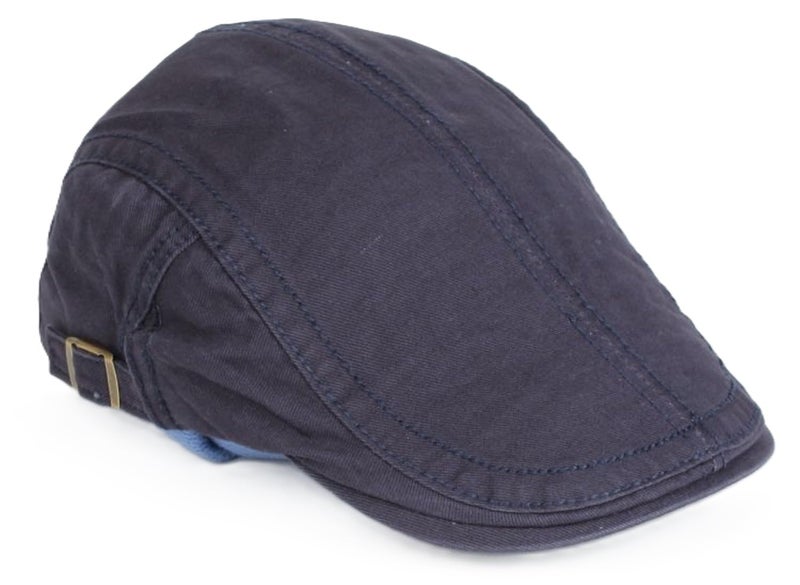 Zacharias Men's 100% Cotton Beret Golf Cap A7-01 (Pack of 1) (Dark Grey) - Image 3