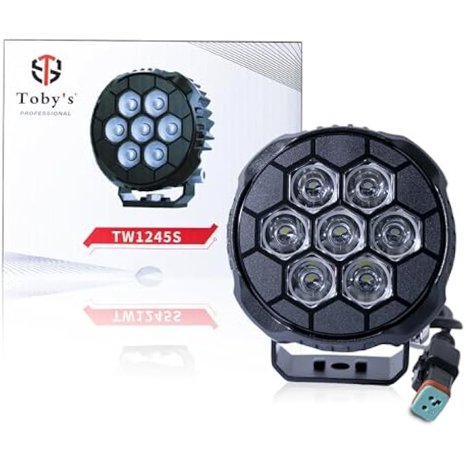 توبيز تم إطلاق 4 مصابيح عمل LED جديدة بقوة 45 وات ومصباح أمامي مساعد صغير ومصباح قيادة وموزع تأثيرات للشاحنات والدراجات النارية قطعة واحدة - Image 1