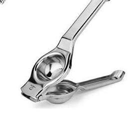 Safe Choice Lemon Squeezer with Potato Masher Handheld Citrus Juicer Fruit Juicer Lemon Presser Set of 2 Silver - Image 3