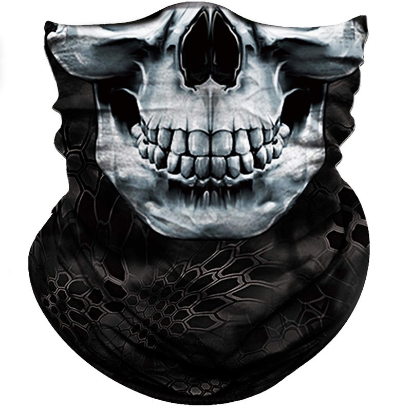 Obacle Skull Face Mask for Dust Wind Sun Protection Men Women Motorcycle Riding - Image 3