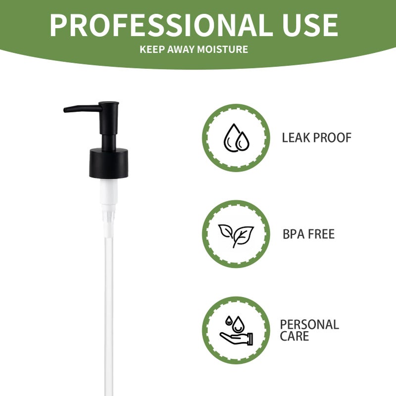 PEHADU 2Pack Pumps Lotion Soap Dispenser Replacement Pump For Your Liquid Soap  Lotion Or Dish Soap Refill Dispenser Kitchen Bathroom Worktop Bottles 28/400 Thread Size (Black) - Image 5