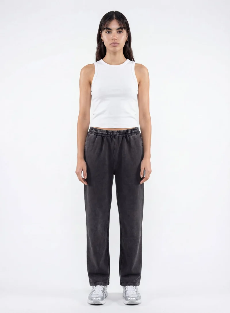 Acid Wash Straight Leg Lounge Pants