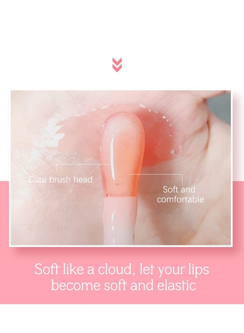 SYOSI 3Pcs Plumping Lip Gloss, Long Lasting Hydrating Lip Gloss Transparent Toot Lip Oil Long Lasting Non-sticky for Dry Lip Care (3 Colors) - Image 5