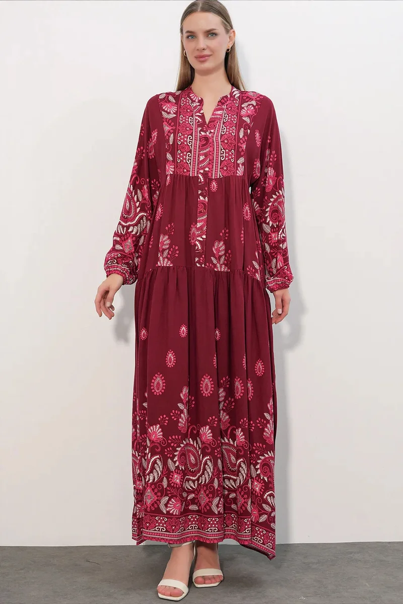 بيغ دارت BDART Patterned V-Neck Maxi Dress