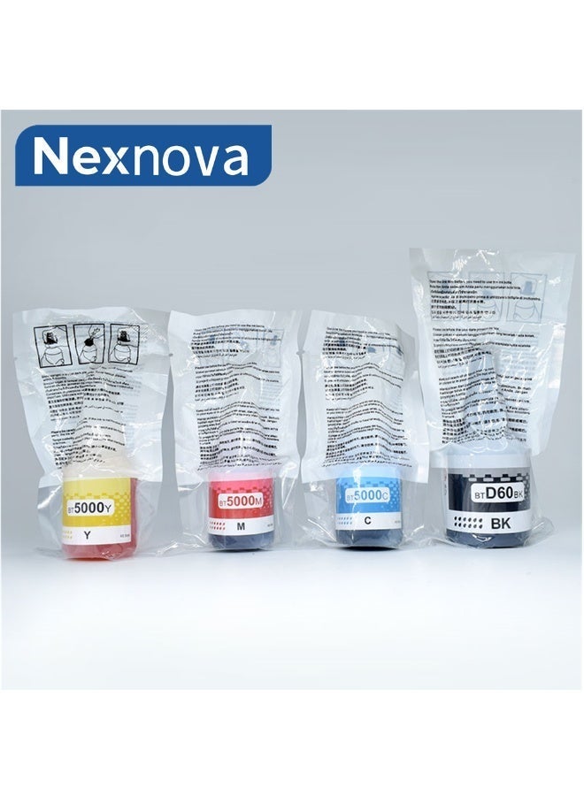 نيكس نوفا Nexnova® Ink BTD60 BT5000 for Brother Pack of 4 Black Cyan Magenta Yellow for DCP - T300 T510W T710W MFC - T810W T910DW HL - T4000DW DCP - T310W T510W T710W MFC - T810W T910DW T4500DW DCP-T300 - Image 2