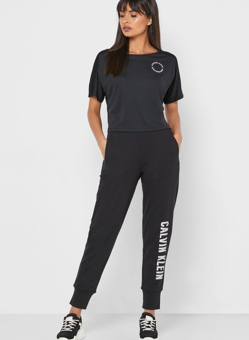 Calvin Klein Sports Logo Open Back T-Shirt - Image 4