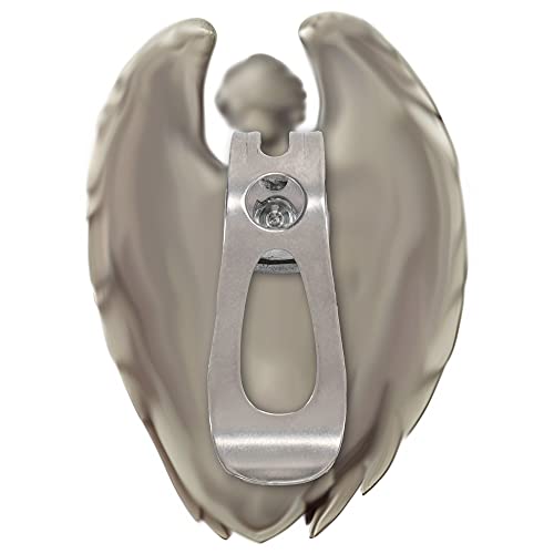 Dicksons Male Guardian Angel Silver Tone 2.5 Inch Zinc Alloy Metal Auto Visor Clip - Image 5