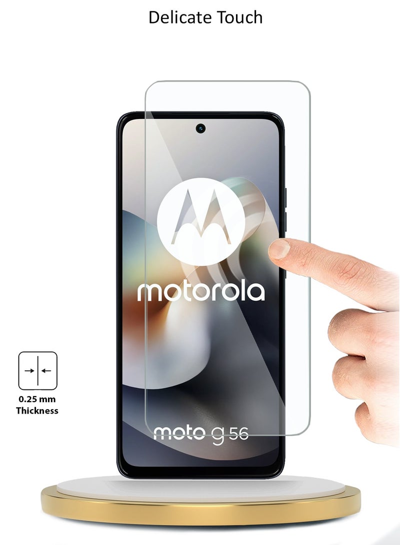 دبليو تيك حوProtect شاشة زجاجية مقواة 9H 2.5D لجهاز موتورولا موتو جي 56 5G 2025 من سلسلة ويتيك المتميزة بحواف منحنية (MSG9CN) - شفاف - Image 4