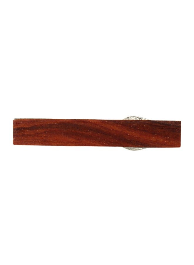 Peluche Teak Wood - Dark Brown Tie Pin for Men - Image 3