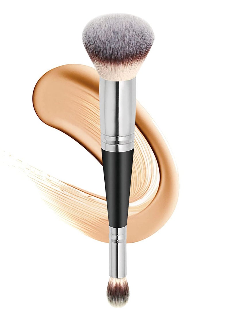 general Makeup Brushes Dual ended Foundation Brush Concealer Brush Perfect for Any Look Premium Luxe Hair Rounded Taperd Flawless Brush Ideal for Liquid, Cream, Powder,Blending,Concealer - Image 1