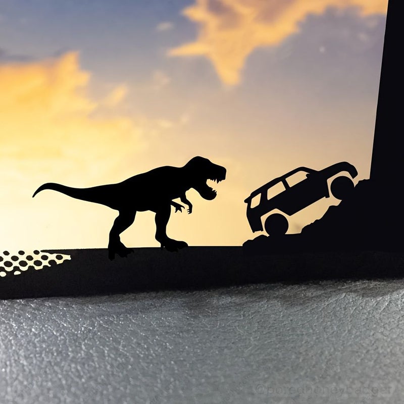 1 Set Car Silhouette Sticker SUV Easter Egg Decal Small Windshield Decorative - Image 1