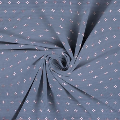 NEW LEAF Glace Cotton 220 TC Flat Single Bedsheets For Summer Breathable | Wrinklefree (Size-60 X 90 Inch) With 1 Pillow Covers (Size-17 X 27 Inches, Floral, Dark Grey Star Print), Small_Single - Image 2