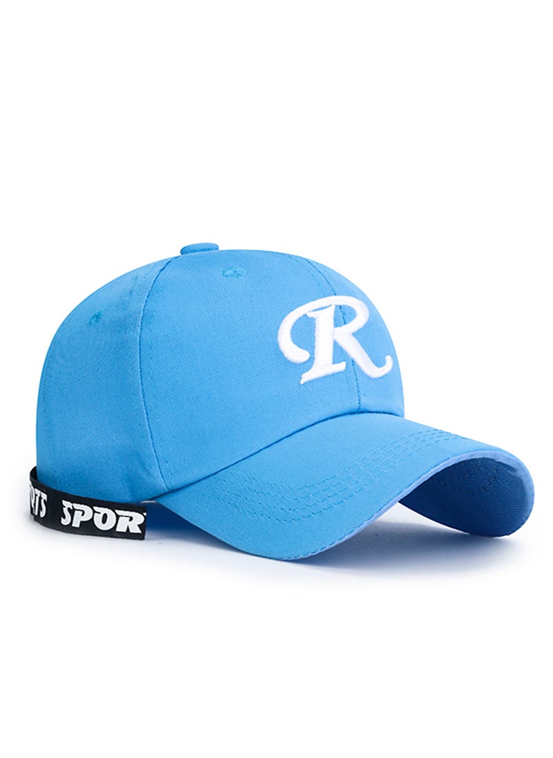 Generic Korean New Spring Summer Letter Ribbon Embroidered Baseball Cap for Couples Red  - Image 4