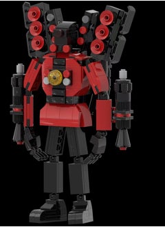 Y&D Skibidi Toilet Man Toy Building Blocks 397 Pcs Super Twin Cannon Titan Soundman Toy Ideas Toys Battle Horror Game Model Ideas Toys Gifts for Adult & Kids  - Image 3