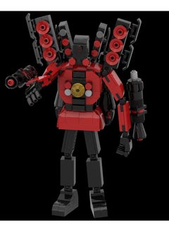 Y&D Skibidi Toilet Man Toy Building Blocks 397 Pcs Super Twin Cannon Titan Soundman Toy Ideas Toys Battle Horror Game Model Ideas Toys Gifts for Adult & Kids  - Image 4