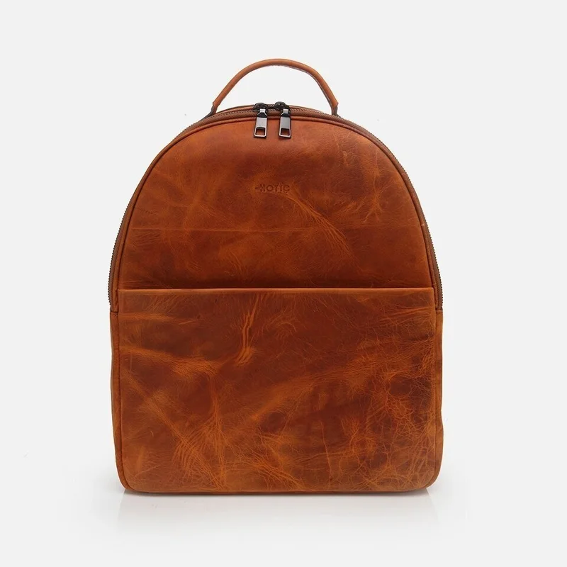 Hotiç 04CAH280750A370 Genuine Leather Tan Men's Backpack