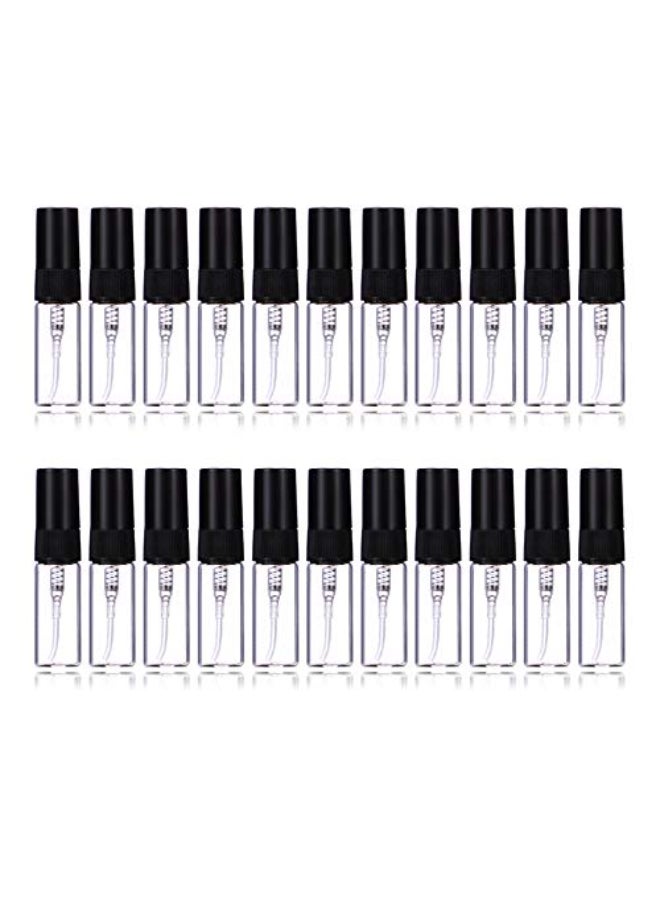 Enslz 3ml Perfume Mist Spray Bottles Refillable Mini Empty Travel Clear Refillable Atomizer Glass Bottles 35pcs 3ml - Image 1
