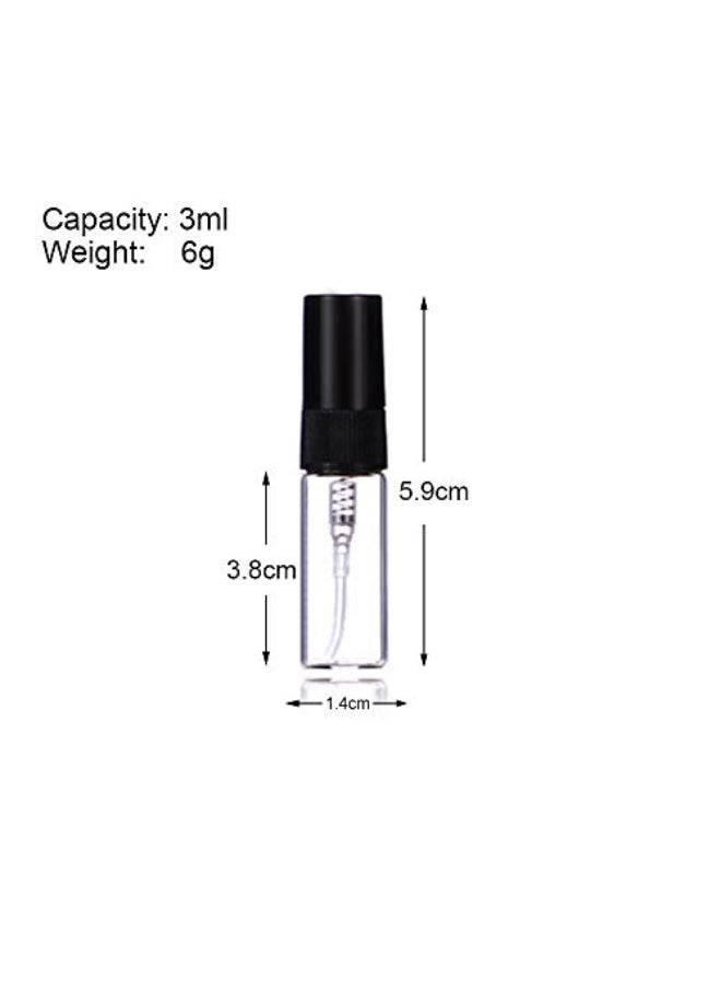 Enslz 3ml Perfume Mist Spray Bottles Refillable Mini Empty Travel Clear Refillable Atomizer Glass Bottles 35pcs 3ml - Image 3