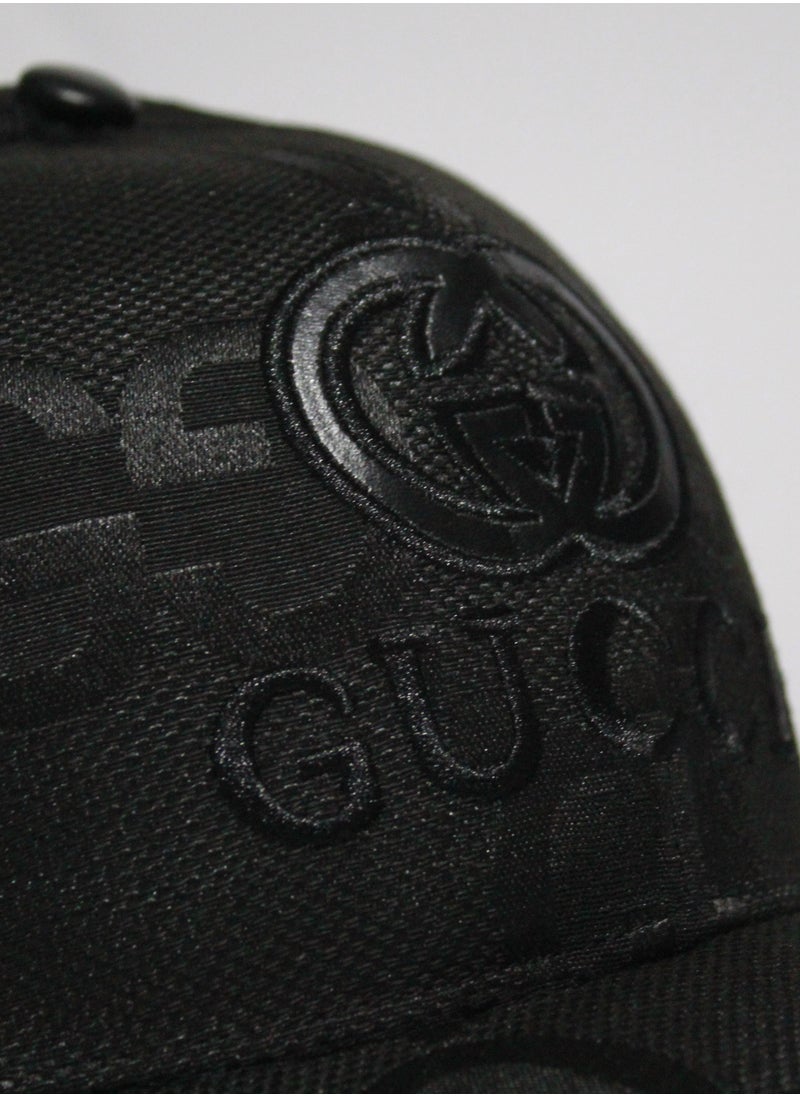 GUCCI Gucci GG Monogram Canvas Baseball Cap - Black  - Image 3