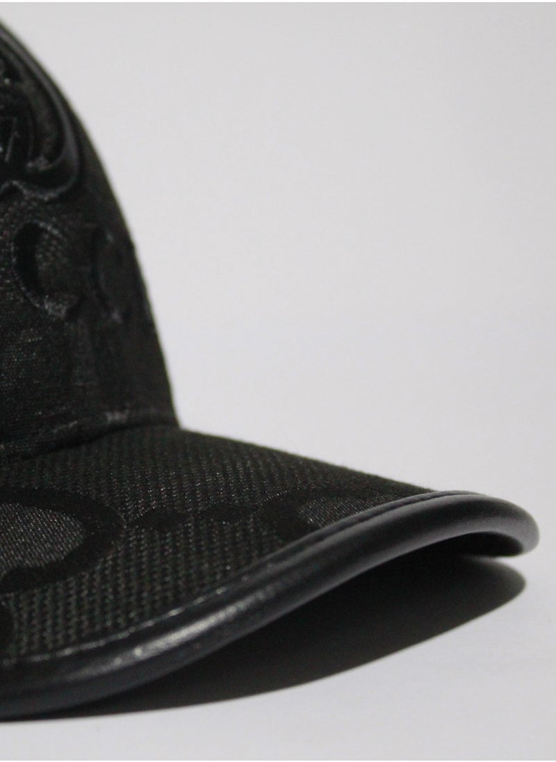 GUCCI Gucci GG Monogram Canvas Baseball Cap - Black  - Image 2