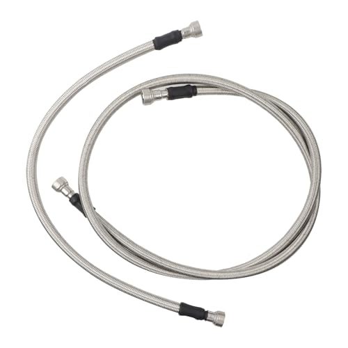 MUCO Stainless Fuel Line kit Fuel Tank Hoses 15167372 15077513 Flexible Braided Lines Stainless Steel for GMC Sierr Chevy Silverado 2500HD 3500HD 66L Duramax 2001 2002 2003 2004 2005 06 07 08 09 10 - Image 1