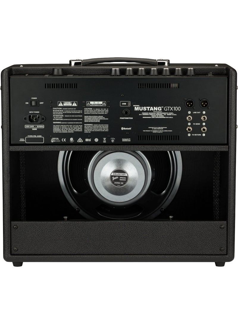 Fender Mustang GTX100 – 100W Digital Modeling Guitar Amp – 12" Celestion Speaker – 2310704000 - Image 3
