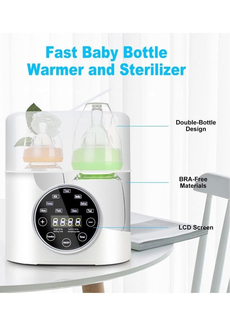 DOOKOO 6-in-1 Fast Baby Bottle Warmer and Defrost Warmer for Baby Milk Breastmilk Formula LED Display  - Image 3