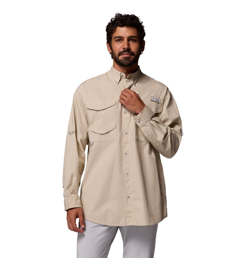 Columbia Mens PFG Bonehead Long Sleeve Fishing Shirt Fossil Large - Image 2