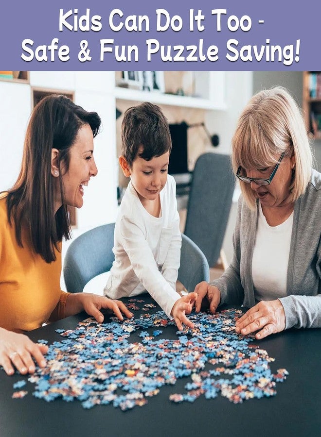 KIAFUM Adhesive Puzzle Saver Sheets, 8pcs Puzzles Glue Sheets, Peel and Stick Puzzle Sticker Sheets Preserve 1000 Pieces Jigsaw Puzzles in Minutes - Image 5