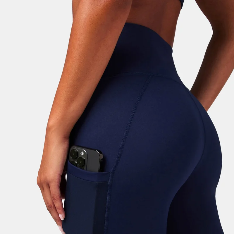 Fabletics Blue Women's On-The-Go PowerHold Training Leggings for Women | Best Price UAE