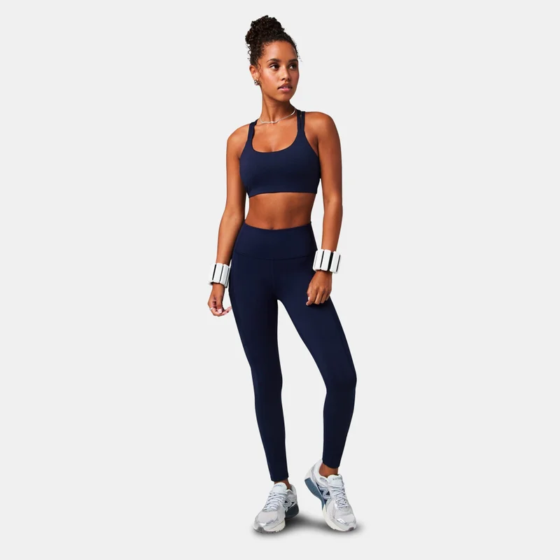 Fabletics Blue Women's On-The-Go PowerHold Training Leggings for Women | Best Price UAE