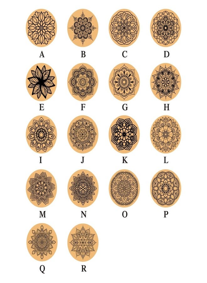 Curious Button Unfinished Wooden Mandala Coaster for DIY, 10cm Pack of 4 Round Wooden Pine MDF Cutouts Unfinished Engraved Coaster Cutouts, Painting Wood Craft, MDF Plains, DIY Art Work (Pattern-F) - Image 3