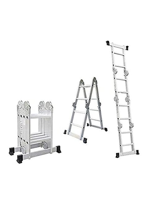 Multi Purpose 4x2 x 2.6m Foldable Aluminium Ladder 8 Rungs