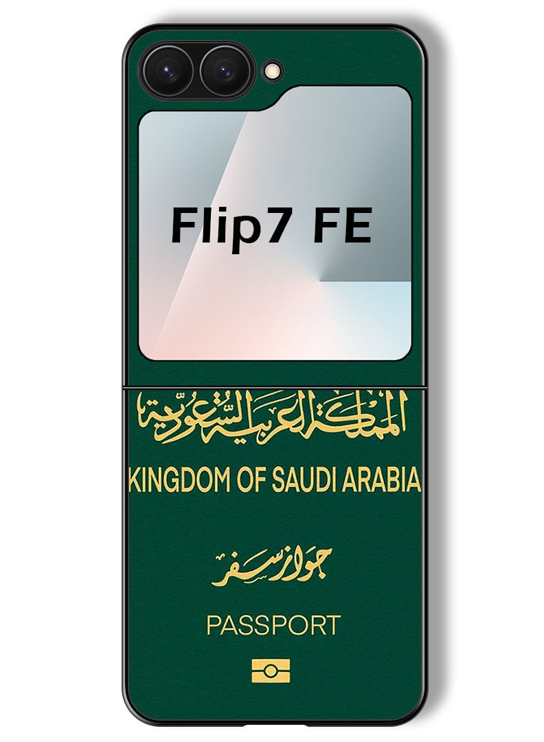 Theodor Case Compatible with Samsung Galaxy Z Flip 7 FE 6.7 Inch Protection Shockproof Bumper Cover Ksa Passport - Image 1