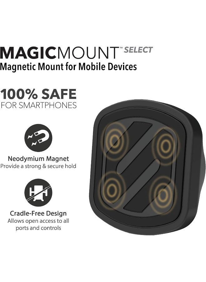 Scosche MMWSM-2PKXCES0 MagicMount Select Magnetic Phone, GPS or Tablet Suction Cup Mount, 360 Degree Adjustable Head, StickGrip Suction Cup Car Mount, Black (Pack of 2) - Image 2