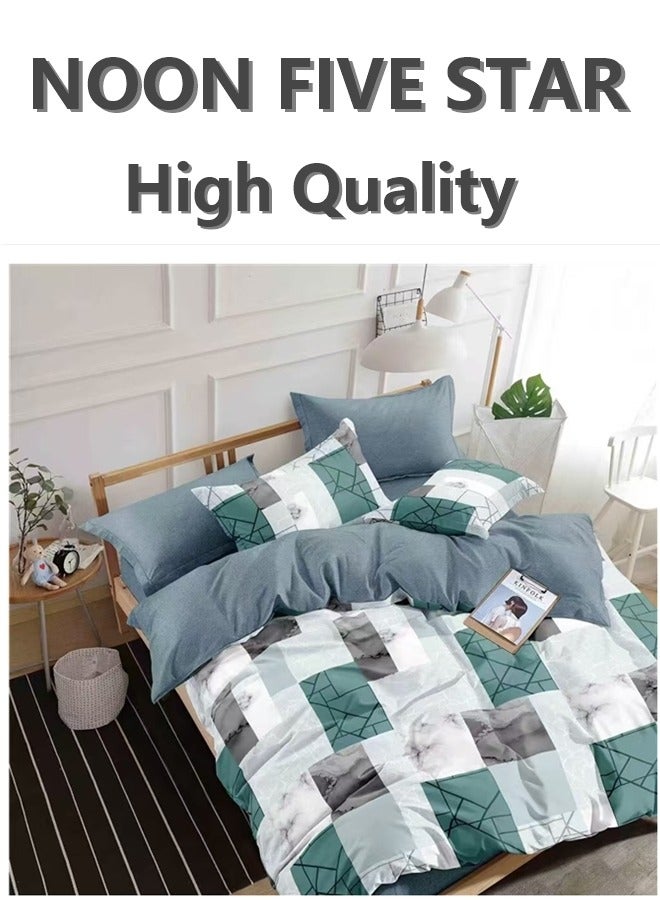 King Size 220x240cm 6PCS Duvet Cover 4Pillow Cover 1 Chemical-Free Fitted Sheet