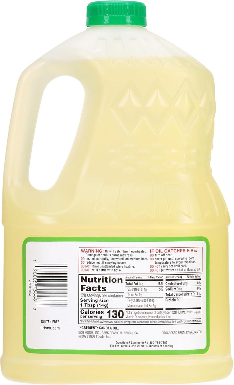 CRISCO زيت الكانولا النقي من كريسكو، 64 أونصة سائلة - زيت طهي متعدد الاستخدامات - Image 4