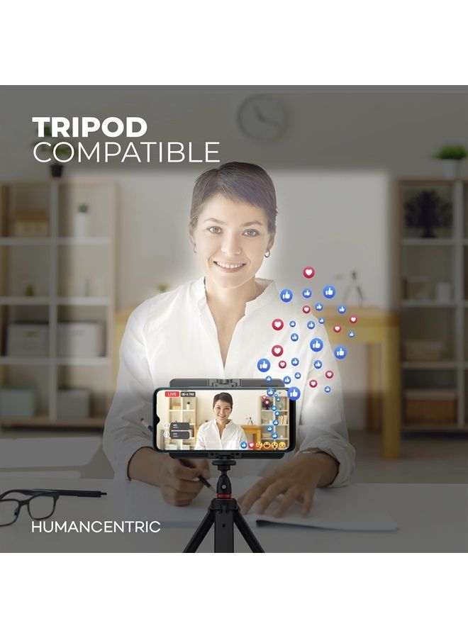 HumanCentric Video Conference Lighting Kit, Camera Light for Zoom Meetings, Streaming Video Face Light, Easy Setup for Remote Work, Computer Monitor or Laptop Light for Video Conferencing - Image 2